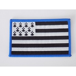 Patch gwen ha du liseré bleu roi